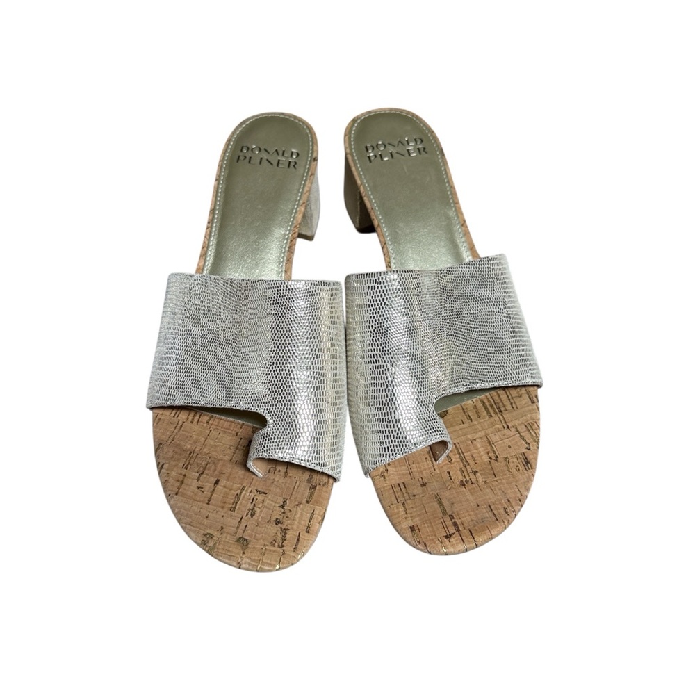 Donald J. Pliner Silver Sandals - Picture 2 of 8